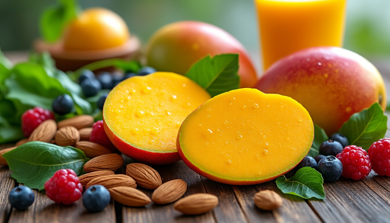 découvrez combien de calories contient une mangue et explorez ses principaux bienfaits nutritionnels. informez-vous sur ses apports en vitamines, minéraux et antioxydants pour adopter une alimentation saine.