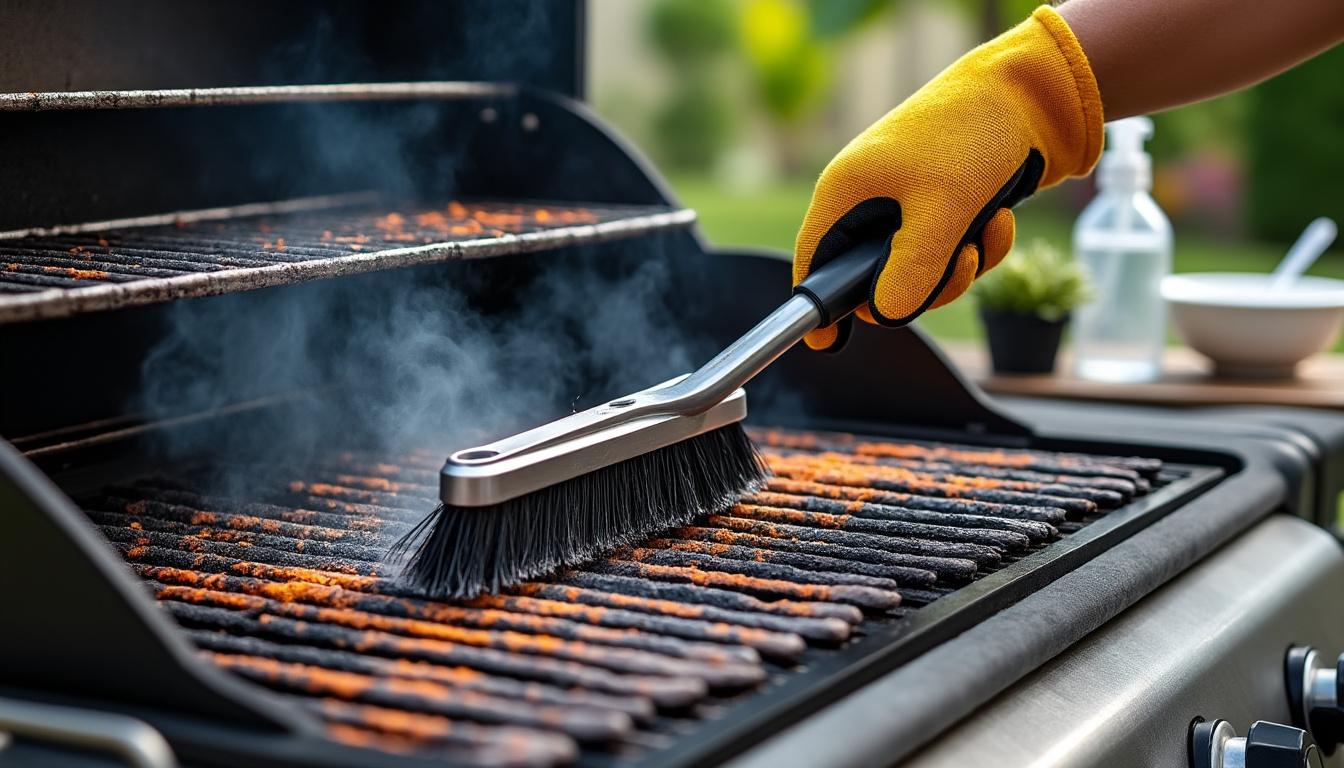 découvrez des astuces simples et efficaces pour nettoyer votre grille de barbecue après chaque utilisation et garantir des grillades savoureuses à chaque fois.
