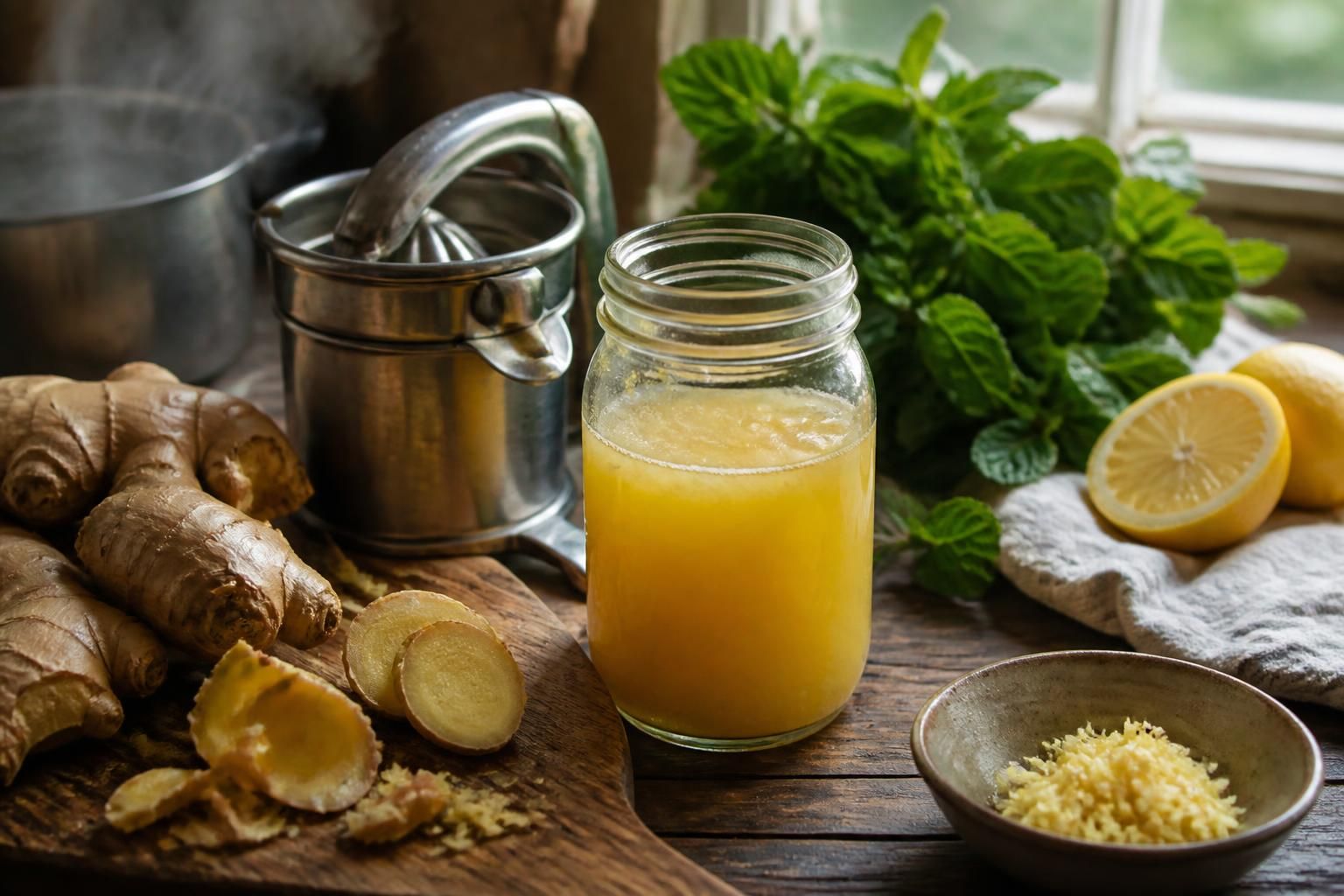 apprenez à préparer un jus de gingembre maison avec nos astuces simples pour obtenir un goût intense et revitalisant. suivez notre guide étape par étape pour un délice naturel.