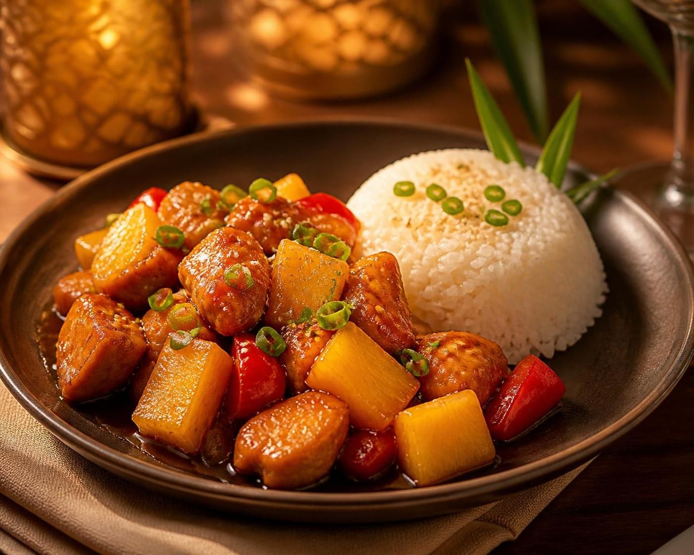découvrez la recette du porc à l'ananas, un savoureux mélange sucré-salé qui ravira tous les palais. facile à préparer, cette spécialité exotique apportera une touche d'originalité à vos repas.