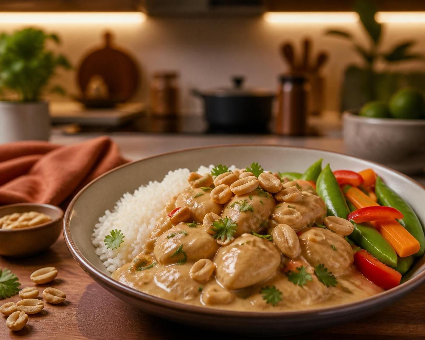 découvrez notre recette de poulet cacahuète, une délicieuse alliance sucrée-salée qui séduira vos papilles. simple et savoureuse, elle apportera une touche d'originalité à vos repas.