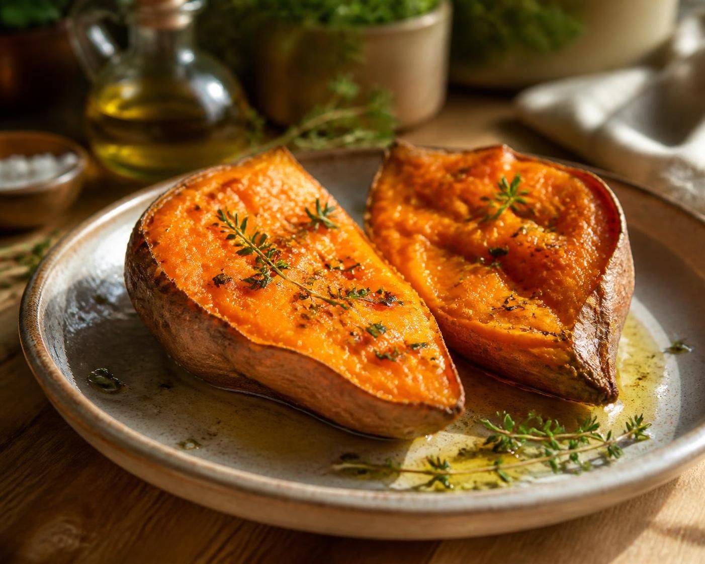 découvrez notre recette simple et savoureuse de patate douce au four pour une cuisson parfaite à chaque fois. facile à préparer, idéale pour un plat gourmand et sain.