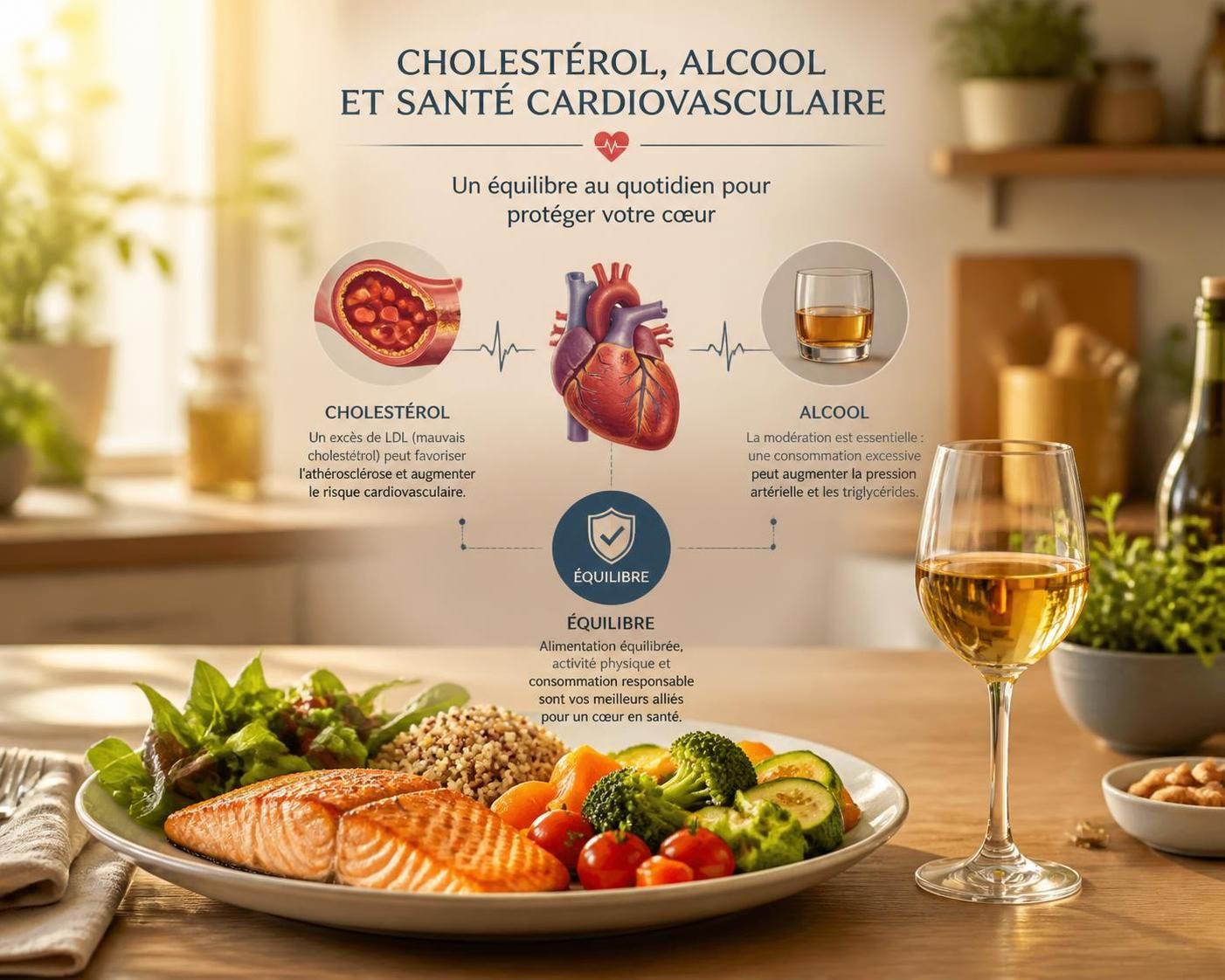 découvrez comment la consommation d'alcool influence votre taux de cholestérol et son impact sur votre santé cardiovasculaire. conseils et informations pour préserver votre cœur.