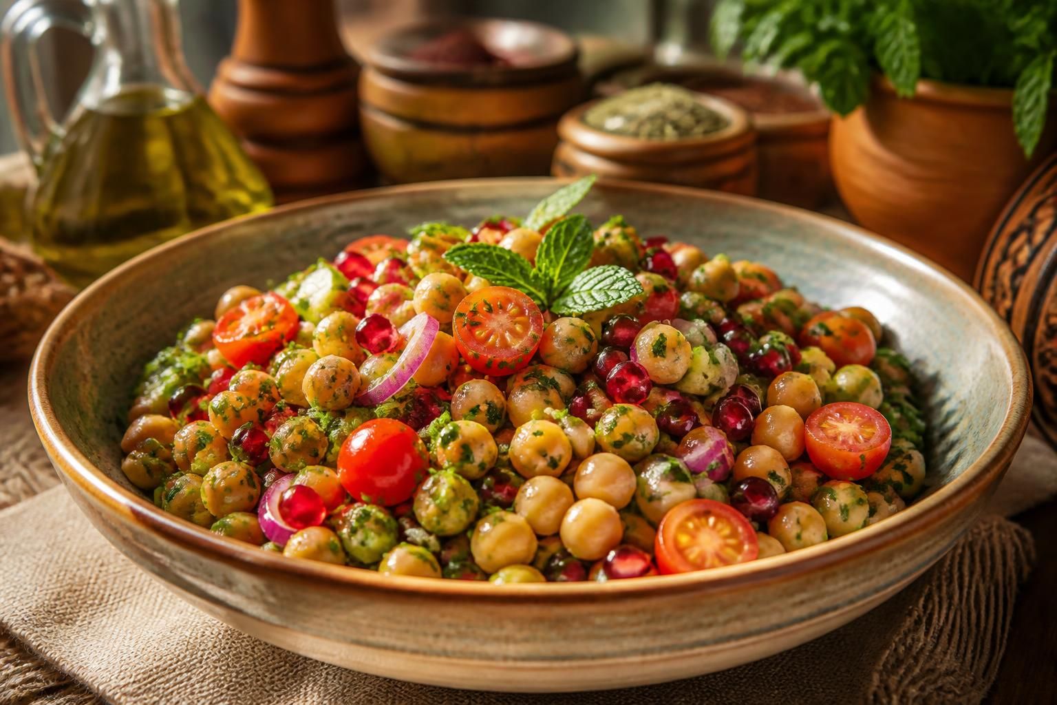 découvrez la salade libanaise aux pois chiches, une recette fraîche et savoureuse du moyen-orient, parfaite pour un repas léger et riche en saveurs authentiques.