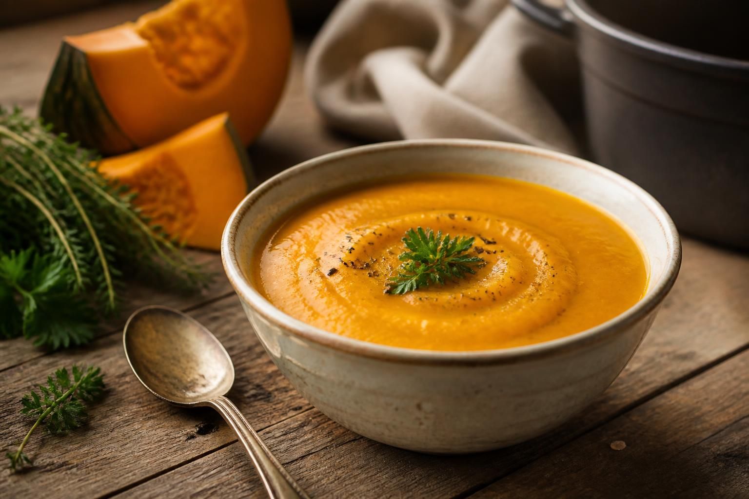 découvrez notre recette traditionnelle de soupe de citrouille à l'ancienne, pour une saveur authentique et un réconfort chaleureux à chaque cuillerée.