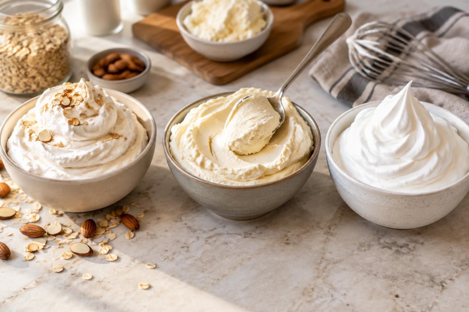 découvrez les différences entre crème végétale, mascarpone et crème classique pour choisir la meilleure option selon vos recettes et vos envies.