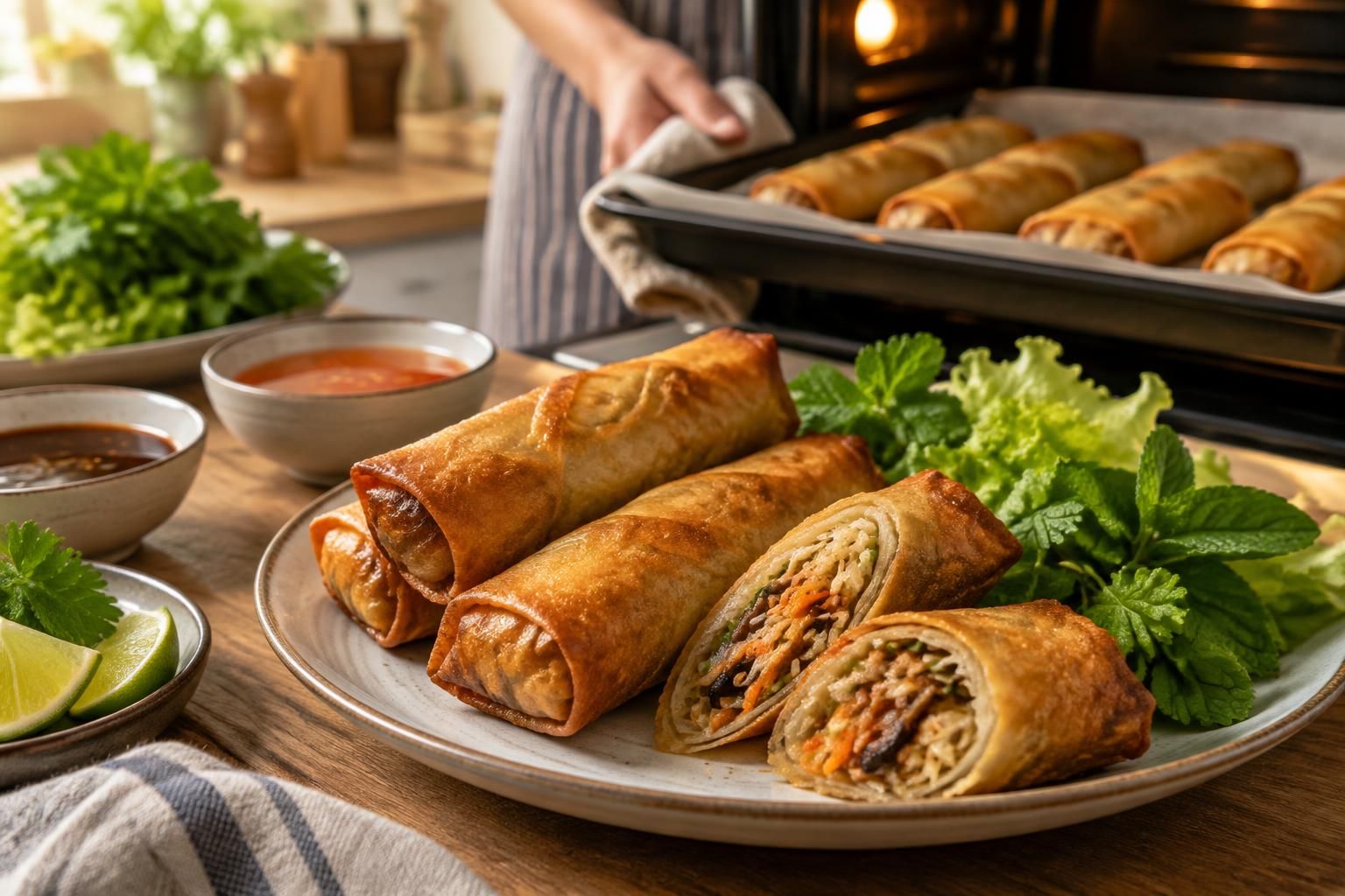 découvrez le temps de cuisson idéal et nos astuces pour préparer des nems maison au four, dorés et croustillants sans friture.